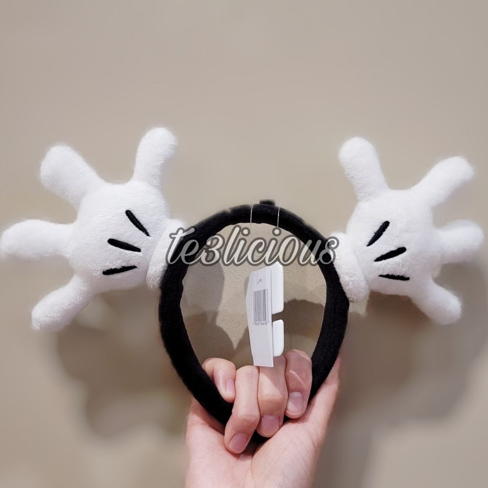 DISNEY PARKS MICKEY GLOVES EAR HEADBAND - Picture 1 of 4
